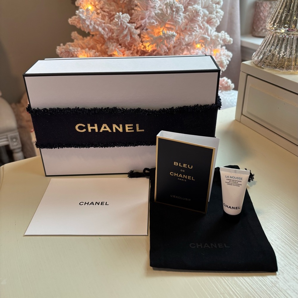 CHANEL Gift Set with Blue and White Accents